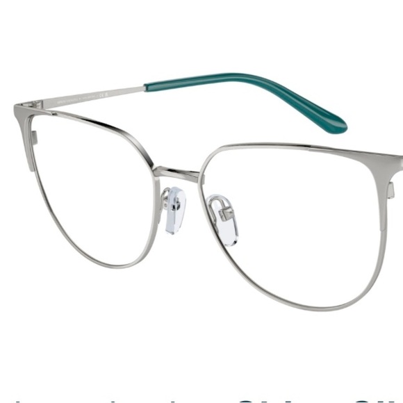 Armani Exchange Women’s Glasses. Frames Box, AX 1058 Shiny Silver NWT